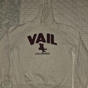 Blue 84 Gray and Red Hoodie Sweatshirt